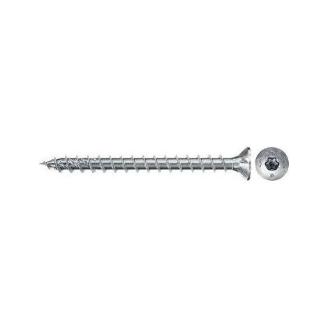 Fischer 50x Power-Fast II FPF II CTF 4,5 x 35 mm BC cabeza avellanada con estrella interior TX20 rosca completa galvanizado azul pasivado - 670661