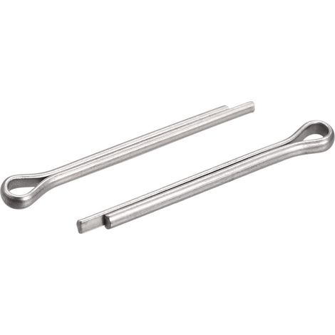 60pcs Goupille Fendue, Acier Inox Pinces Fixation Raccord pour Automobile, Mécanique 2 mm x 20 mm (1/5)