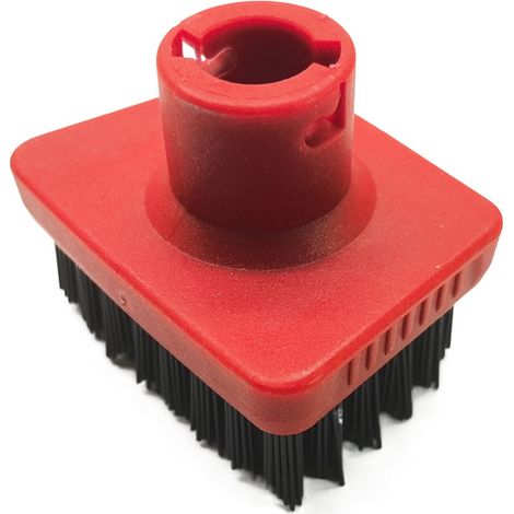 Kärcher Steam T-Brush - Accessorio compatibile con il generatore di vapore Kärcher SC1-5 - x1 Spazzola a T rossa con setole nere