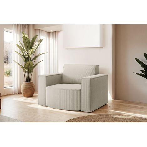 Sessel Designersessel PALMA in Stoff Scala Sand (1/3)