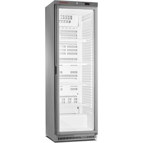 Armoire frigorifique vitrée ventilée 400L inox AISI 441 classe B avec éclairage LED et régulation électronique - Diamond