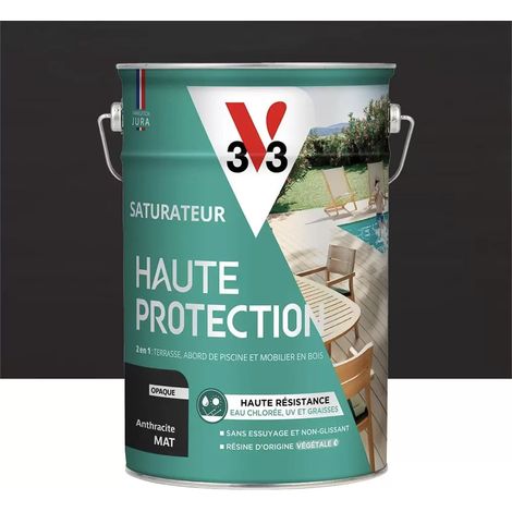 Saturateur Haute Protection V33 Biosourcé Anthracite mat 6 L (1/3)