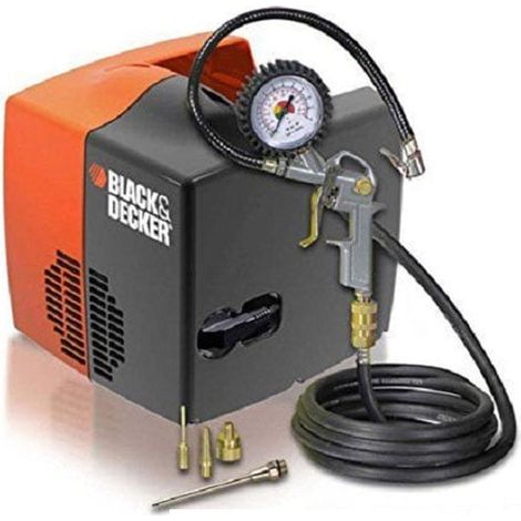 Black&decker sprężarka bezolej. 1,5hp/8bar + acc (1/5)