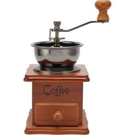 Moulin à café manuel avec mouture réglable pour expresso, cafetière à piston et café filtre, idéal pour la maison, le bureau et les voyages.-AquaForge (1/5)