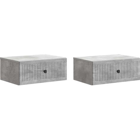 Maison Exclusive - Cabinet de chevet 2 pcs Gris béton 49 x 34,5 x 20 cm (1/5)
