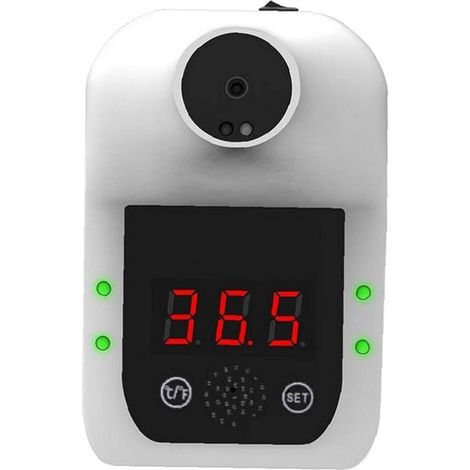 Thermomètre numérique Forehead sans contact infrarouge mur Mont GP-100 instantanée Lecture précise avec alarme GROOFOO (1/5)