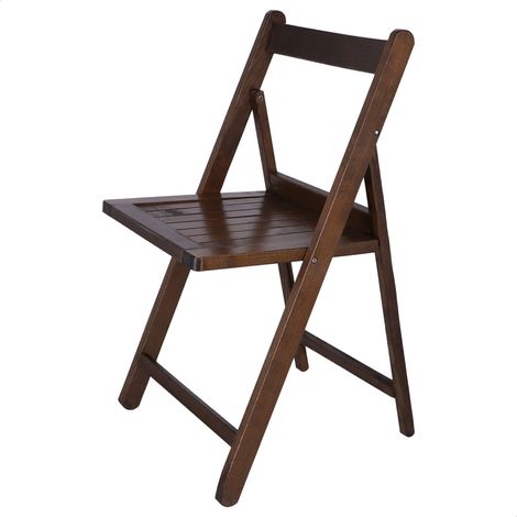WELLHOME Chaise NORTE en bois de hêtre et noyer 43x47x79 cm (1/5)