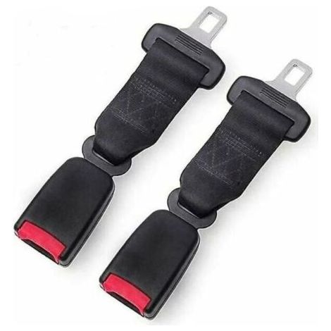 Rallonge de ceinture de sécurité 23 cm rallonge de ceinture de sécurité de voiture noir(2 pièces) (1/5)