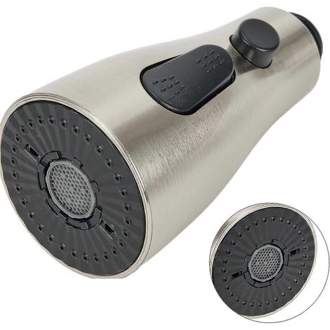 Douchette extractible pour robinet de cuisine, buse plaquée, pommeau de douche en ABS, aérateur de robinet à 3 modes (1/5)
