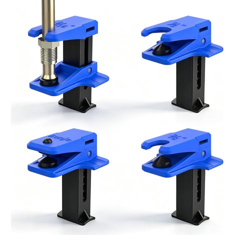 Lot de 4 bouchons de tuyau de frein résistants à haute pression, bords lisses arrondis pour protéger les tuyaux, lot de 4 pièces en plastique ABS robuste, collier de serrage pour frein, carburant (1/5)
