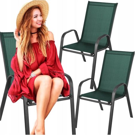 Sedia da giardino, poltrona da terrazza per balcone, metallo (1/5)