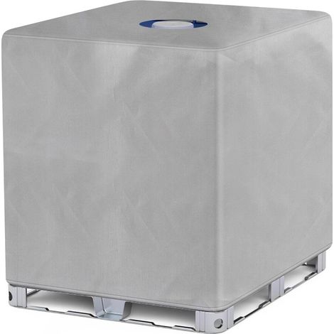 Housse de Protection Résistante aux UV et à la Poussière pour Réservoir IBC 1000L, Bâche Imperméable 420D avec Couverture de Citerne Solaire, Housse de Protection (116 x 100 x 12 cm) (1/5)