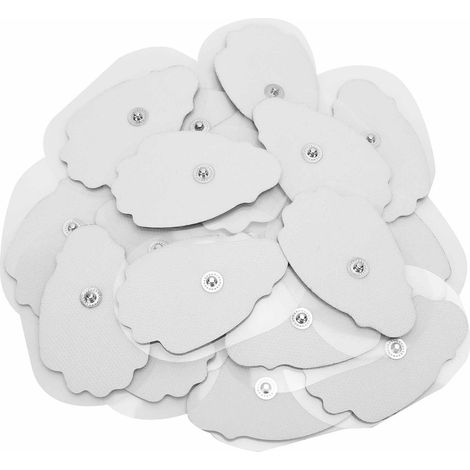 20 pièces / sac Électrodes Bouton en Tissu Non Tissé pour Appareil de Massage TENS et Physiothérapie (1/5)