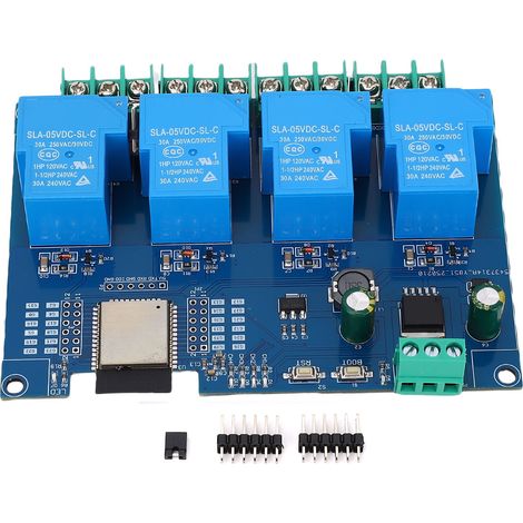Module de relais DC7-28/5 V 4 canaux pour carte de développement ESP32 WiFi Bluetooth (1/5)