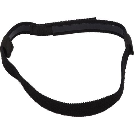 Bandeau pour canule nasale avec doublure en silicone extensible et ajustable, prévient les douleurs aux oreilles, protège-oreilles et porte-canule noir (1/5)