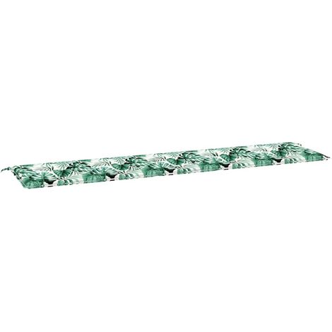 Coussin de banc de jardin，Coussin d'extérieur Vert 200 x 50 x 4 cm Tissu Oxford CFW806343 (1/5)