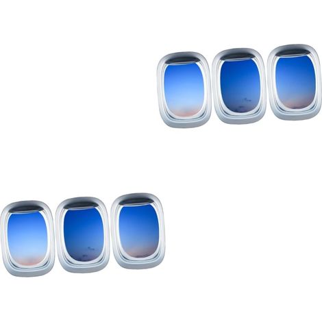 2pièces Autocollant Mural Paysage Bleu Ciel Pour Garçon Fille Décorations Amovibles Et Autocollantes Pour Fenêtres Stickers Créatifs Pour Chambres Bureaux Et Boutiques (1/5)