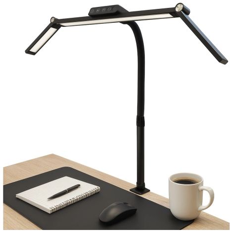 Alogy DeskPro™ LED-Schreibtischlampe mit faltbarem Design, einstellbarer Helligkeit und Vollspektrumlicht, inklusive Tischhalterung und Augenschutz (1/5)