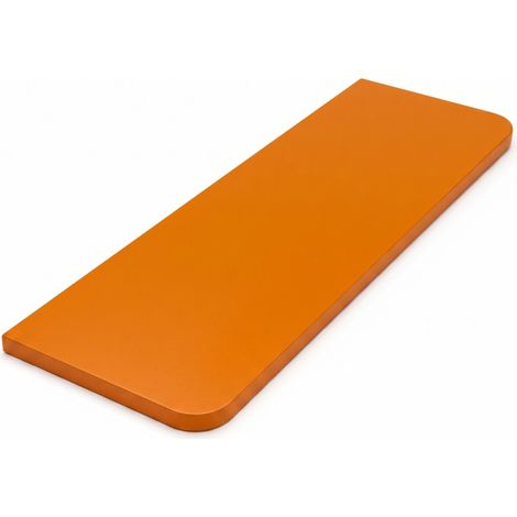 Estante de Pared, Estante Suspendido, Fijación Oculta, Balda de Pared, Kit de Tacos Incluido, Naranja, 56x18x1,8 cm (1/4)