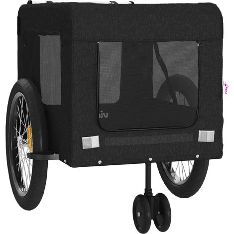 Rimorchio/carrello per animali domestici nero 020044231