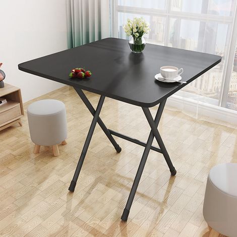 Esstisch,Küchentisch, SCHWARZ, 606070cm,Massivholz - Schwarz - Zeitgenössisch - Design,Esszimmertische (1/5)