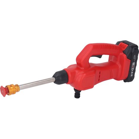Nettoyeur Haute Pression Sans Fil 350PSI 60W Autonome à Batterie, Portée 9m, Nettoyage Auto Portable, Chargeur 100-240V Prise UE (1/5)
