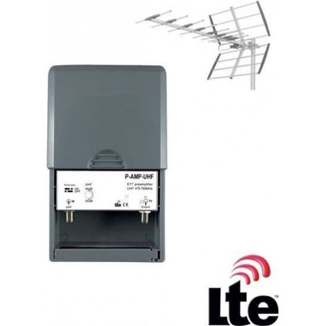 Préamplificateur de mât UHF terrestre TNT Gain 38dB