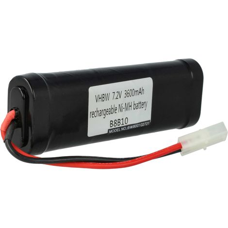 vhbw batteria con Tamiya per modellismo (3600mAh, 7,2V, NiMH)