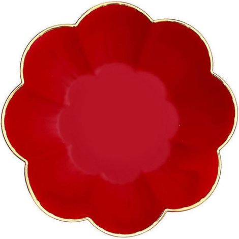 Plateau de service rouge pour amuse-gueules, assiette à hors-d'œuvre pour 2 pièces, rangement pour mariage (1/4)