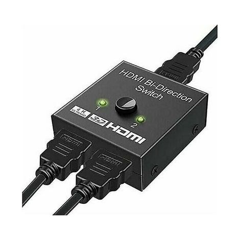 Commutateur HDMI 4K 60Hz Bidirectionnel 2x1 ou 1x2, Sélecteur Splitter avec Support 3D 1080p, HDCP, Adaptateur Double Sens pour TV, Projecteur, Console (1/5)