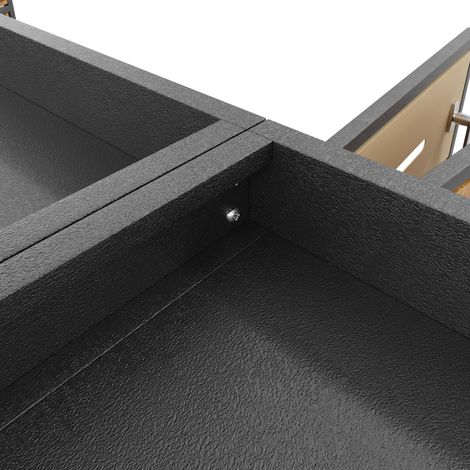 Boîte à ordures avec toit pour planter. Quatre boîtes à ordures de 120 à 240 litres. Boîtier pour les ordures, conçu spécialement pour les ordures. Boîte à ordures. (1/5)
