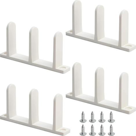 lot de 3 guide de sol pour porte coulissante, 5 cm (1/5)