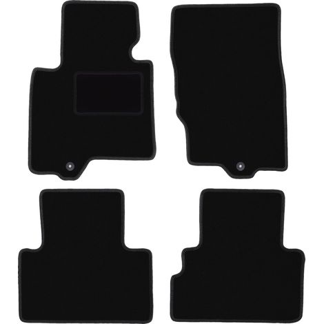 Tapis de sol en velours noir pour SUV Infiniti QX70 (2008-2017)