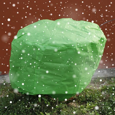 Housse cylindrique pour arbre avec cordon de serrage, sac de protection contre le gel pour jardinage, vert (1/5)