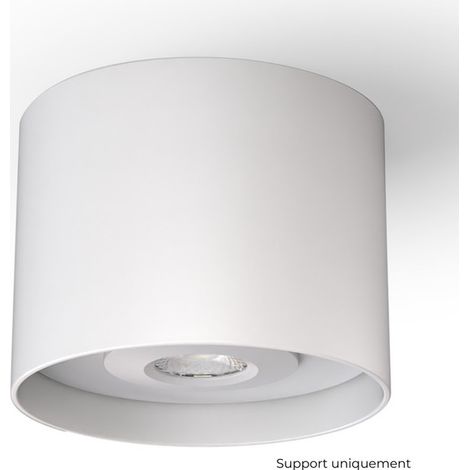 DECOCIEL Support installation saillie plafond béton - Coloris Blanc pour CANIS / DRACO / TWO - D001W - SOLUM