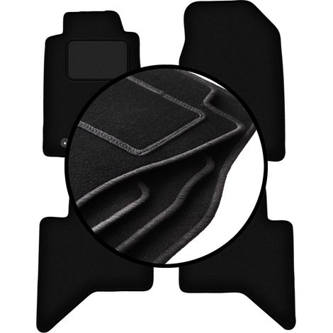 Ensemble complet de tapis en velours pour : Isuzu D-MAX II pick-up (2011-)