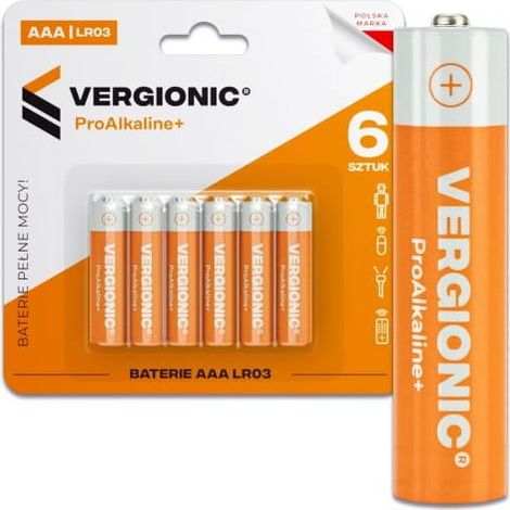 Pilas alcalinas AAA R03 universales, 6 unidades.