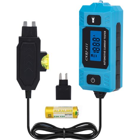 Comprobador de corriente automotriz con pantalla LCD retroiluminada para automóviles y mecánicos. (1/5)