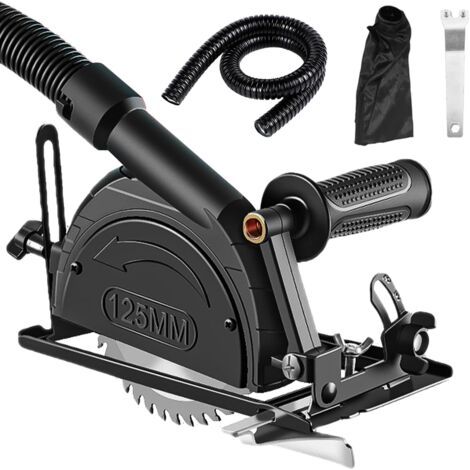 5-teiliges Winkelschleifer-Halterungsset, verstellbarer Winkel 0-45°, Winkelschleiferbasis, Schnitttiefe 040 mm, Zubehör für Winkelschleifer von 100 mm bis 125 mm (1/4)