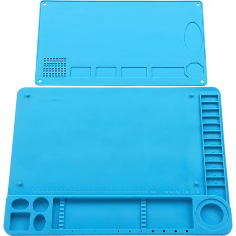 Tapis de Soudure Silicone Magnétique Antistatique, Protection Thermique pour Téléphone PC, Coussin de Bureau Résistant à la Chaleur (1/5)