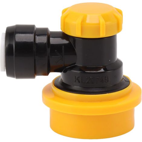 5/16 Pouces Double Tight Push in Adaptateur de Connecteur Rapide Duotight Push in Raccord Ball Lock Déconnexion Rapide Démonter à la Main (Liquide jaune) (1/5)