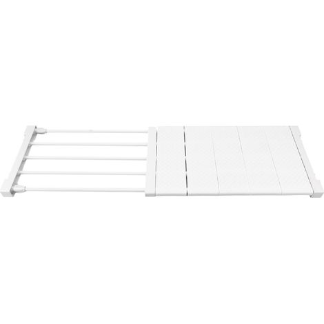 Étagère de rangement réglable à tension pour placard, largeur 24 cm, pour armoire/penderie de 50 à 80 cm / 19,69 à 31,5 pouces (1/5)