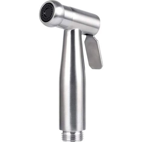 Pulvérisateur de toilette pour bidet/pulvérisateur à main en acier inoxydable avec crochet, facile à installer, pour l'hygiène personnelle et le pulvérisateur de WC à basin (1/5)