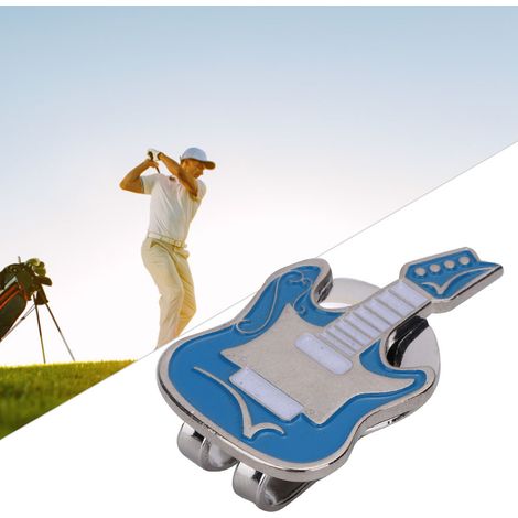 Pince Magnétique pour Balle de Golf - Accessoire Casquette Aimanté (Bleu Guitare) (1/3)