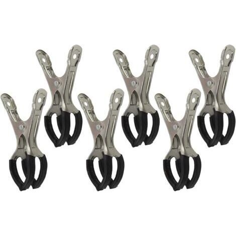 Attaches pour Piscine,6 Pièces Outils en Acier Inoxydable Accessoires Piscine Et Spa pour Abri Hivernage Jardin Extérieur (1/5)