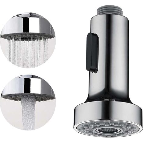 1 pommeau de douche pour robinet de cuisine, buse de robinet de cuisine à 2 modes, rallonge de robinet de cuisine, douchette de robinet de cuisine avec aérateur, pommeau de douche de cuisine extractib (1/5)
