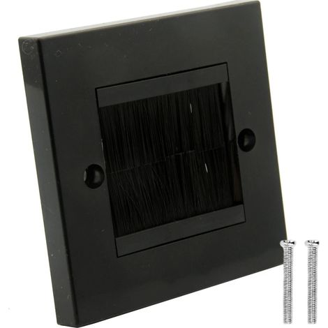 Passe-câbles mural à brosse pour la gestion des câbles (1/5)