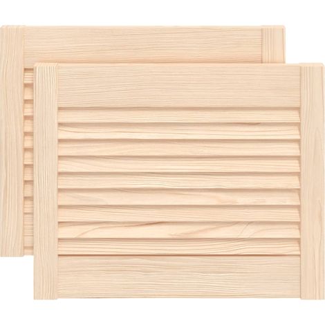 Maison Exclusive - Ante con Design a Lamelle 2 pz 39,5x49,4 cm in Legno di Pino