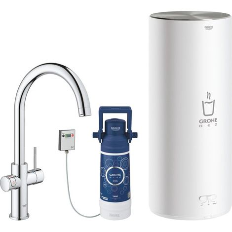 Robinet et chauffe-eau GROHE Red Duo 300791 L-Size Bec en C chromé (1/5)