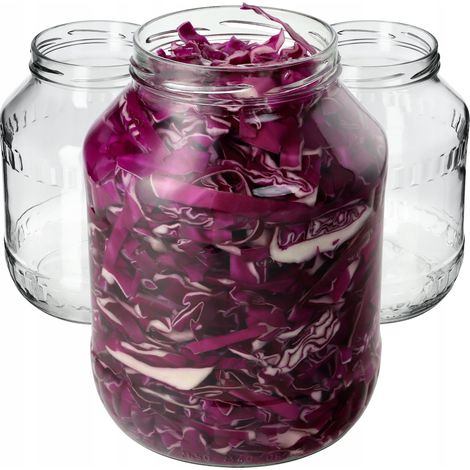 KADAX Weckgläser 2,5L, Einmachglas zum Einlegen, fi100 mm, Einmachgläser, Sturzglas, Vorratsglas, Gu